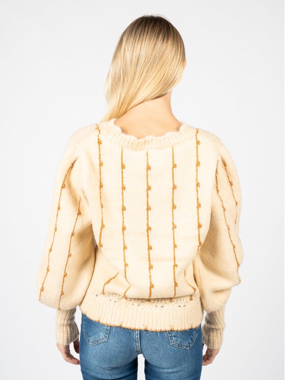 Silvian Heach Silvian Heach Sweter PGA22187 Beżowy Oversize