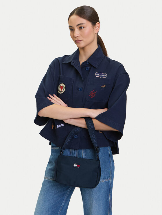 Tommy Jeans Geantă Tjw Daily Shoulder Bag AW0AW17544 Bleumarin