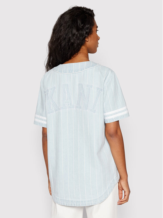 Karl Kani Karl Kani Košulja Pinstripe Baseball 6133030 Plava Regular Fit