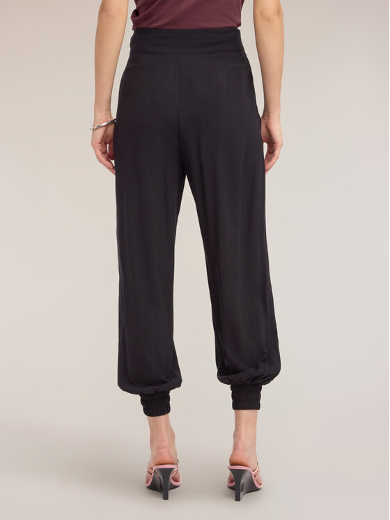 Motivi Motivi Pantaloni di tessuto P02FQ104651N033 Nero Baggy Fit
