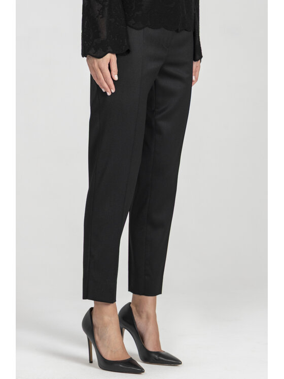 Deni Cler Milano Deni Cler Milano Spodnie materiałowe W-DC-5275-E5-D4-90-1 Czarny Regular Fit