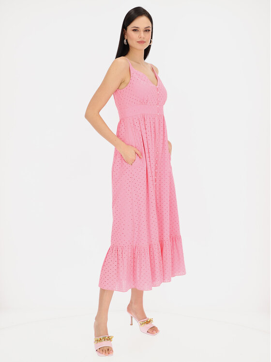 L’AF L’AF Sukienka letnia Freda Różowy Slim Fit