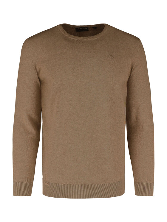 Volcano Volcano Sweter S-RADO Beżowy Regular Fit
