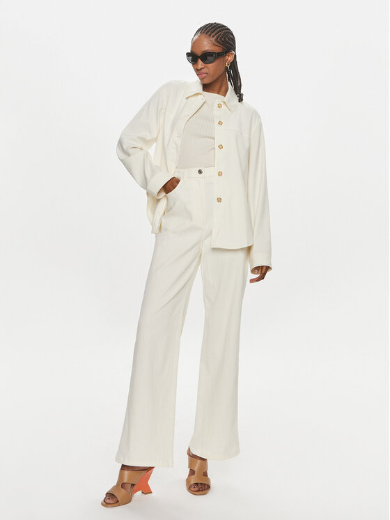 Samsøe Samsøe Samsøe Samsøe Jeansy Sashelly F24100025 Écru Wide Leg