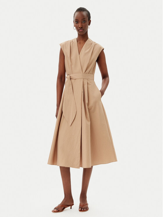 Marella Marella Sukienka letnia Ossola 2513221172200 Brązowy Regular Fit
