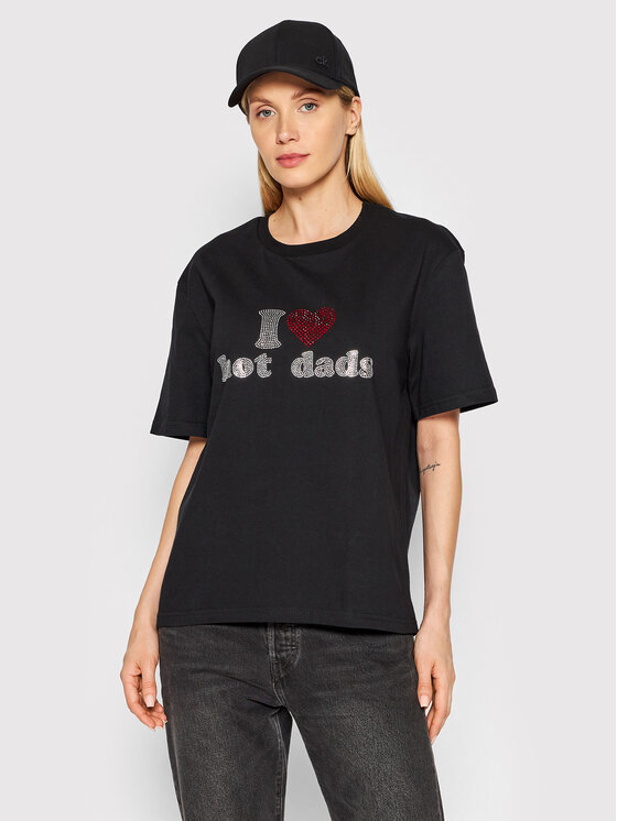 2005 2005 T-Shirt Unisex Hot Dads Černá Regular Fit