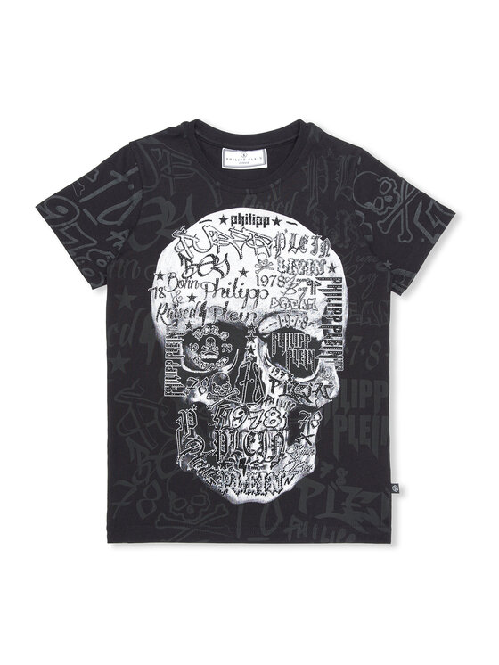 PHILIPP PLEIN PHILIPP PLEIN T-Shirt 30302 Czarny Regular Fit