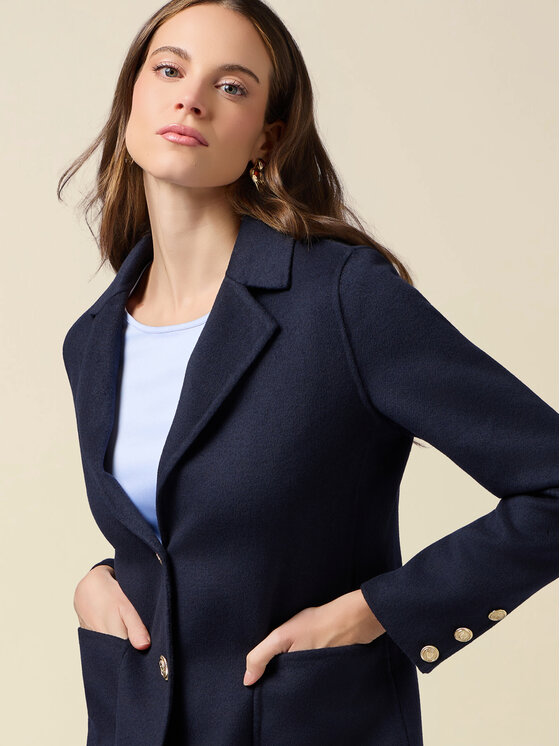 Oltre Oltre Giacca di transizione R042R002349N034 Blu Slim Fit