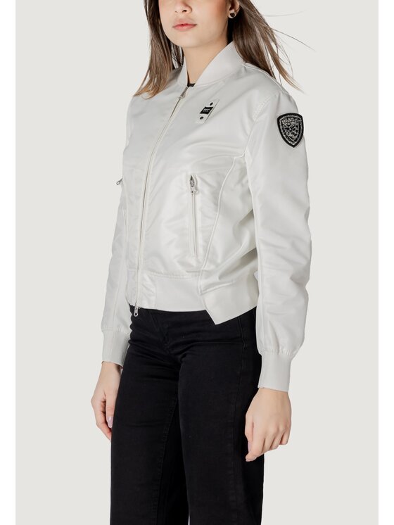Blauer Blauer Giacca di pelle LAURIE Bianco Slim Fit