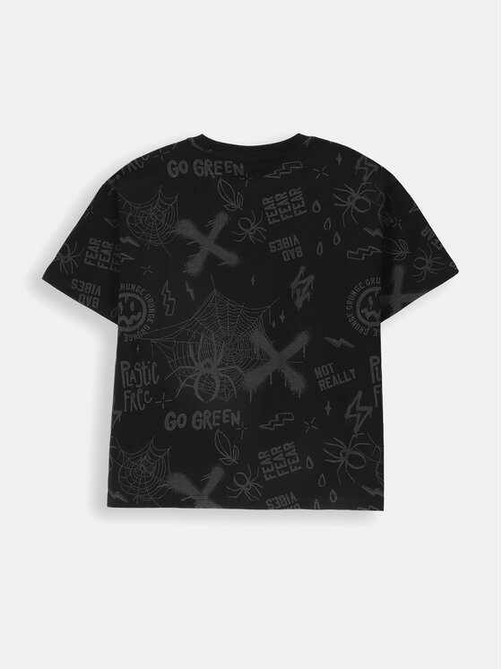 Coccodrillo Coccodrillo Tricou ZC4143202GBJ Negru Regular Fit