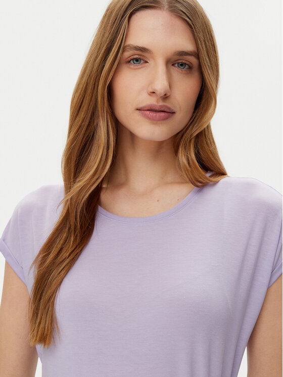 Vero Moda Vero Moda T-Shirt Ava 10284468 Fioletowy Regular Fit