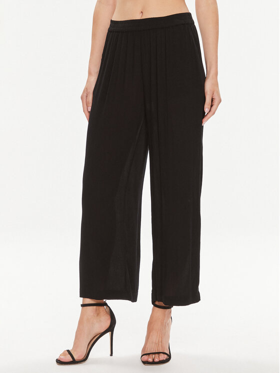 Kaffe Kaffe Pantaloni din material Dacia Amber 10506454 Negru Loose Fit