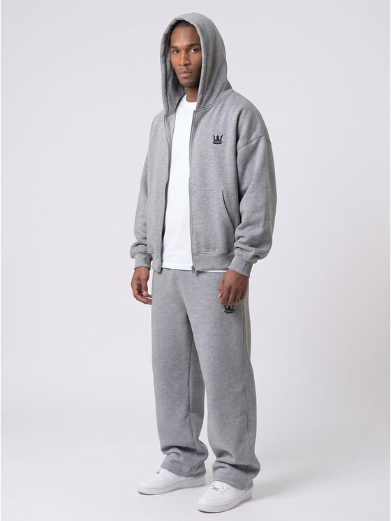 Jigga Wear Jigga Wear Dres Szeroki Luźny wygodny 133351 Szary Oversize