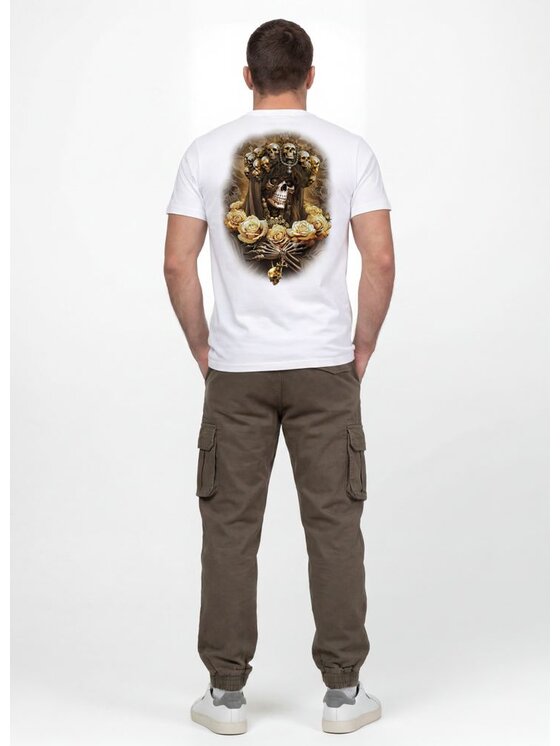 PITBULL PITBULL T-Shirt SANTA MUERTE 26 Biały Regular Fit