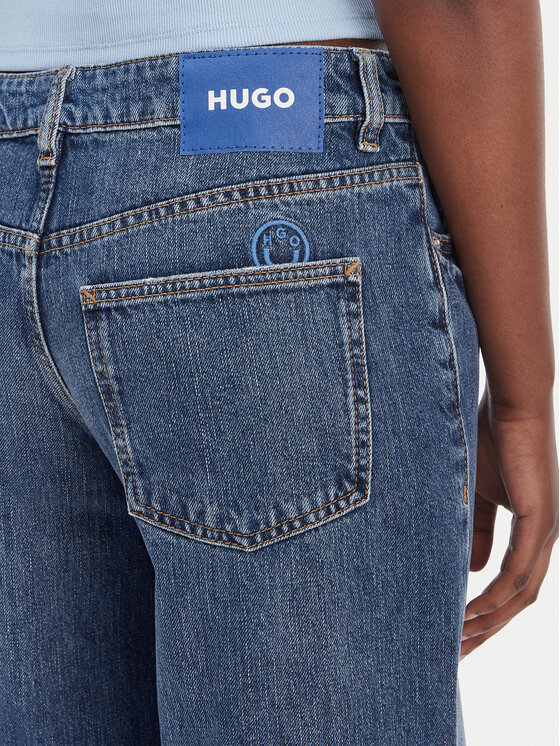 HUGO HUGO Jeans hlače Gamala 50553025 Modra Baggy Fit