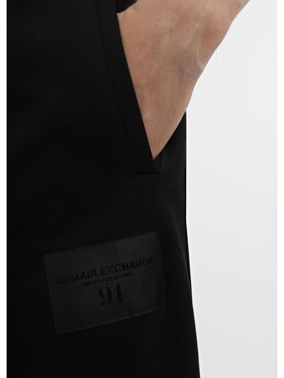 Armani Exchange Armani Exchange Teplákové kalhoty 6RZPLM ZJ4XZ 1200 Černá Regular Fit
