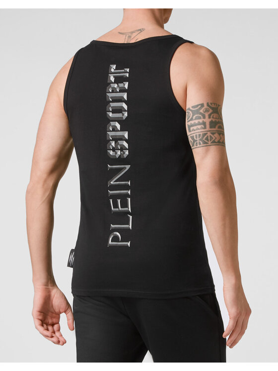 Plein Sport Plein Sport Tank top 1253 Czarny Regular Fit