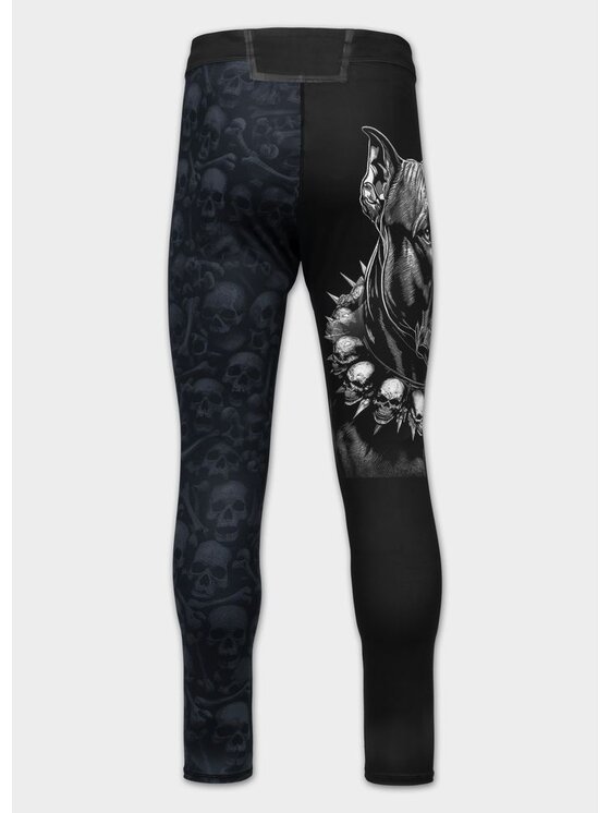 PITBULL PITBULL Legginsy BLACKY Czarny Regular Fit