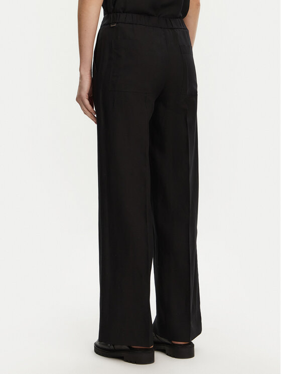 Calvin Klein Calvin Klein Palazzo kalhoty K20K208381 Černá Wide Leg