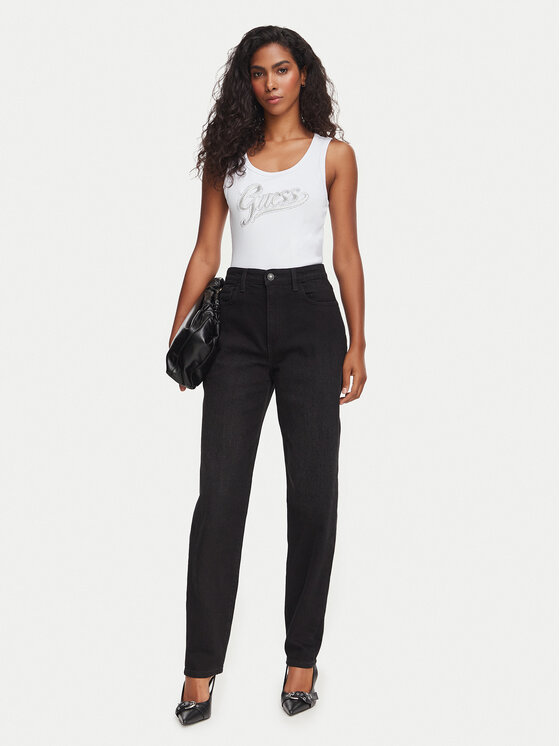 Guess Guess Jeansy W6YA3J D1544 Černá Tapered Leg