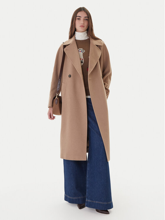 Weekend Max Mara Weekend Max Mara Płaszcz przejściowy Cascia 2525016072 Beżowy Regular Fit