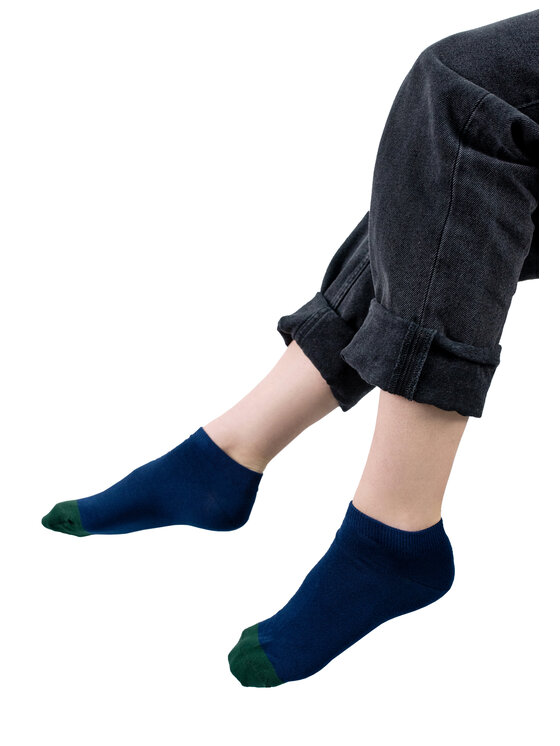Kabak Kabak Skarpety stopki unisex stopki Granatowy