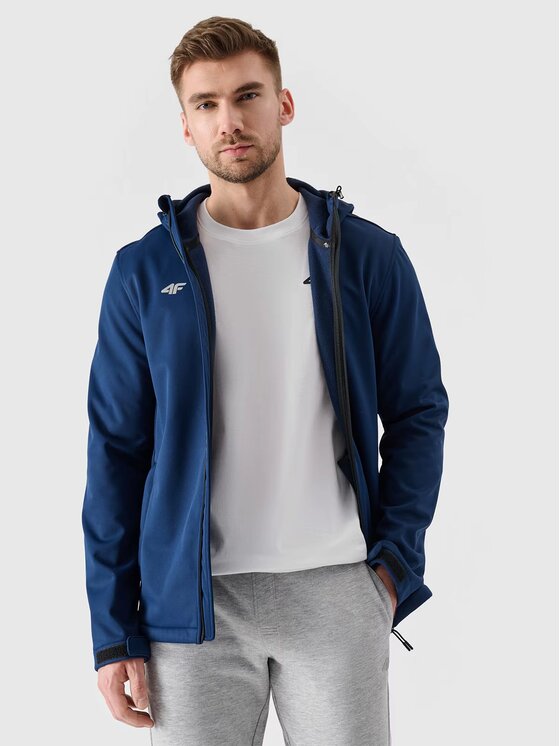 4F 4F Giacca softshell NOSH4SFM001B-31S Blu scuro Regular Fit