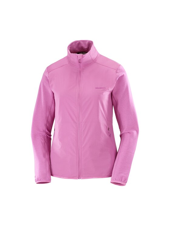 Salomon Salomon Bluza techniczna ESSENTIAL LIGHTWARM HYBRID W Różowy Active Fit