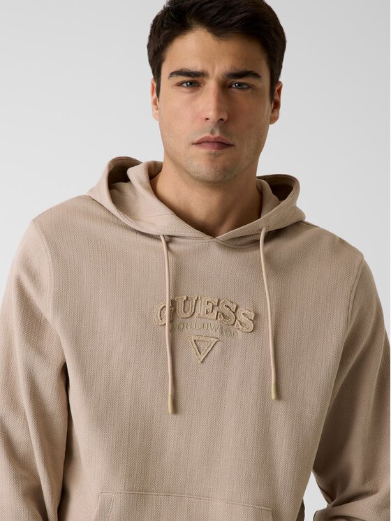 Guess Guess Mikina 181820 Béžová Classic Fit