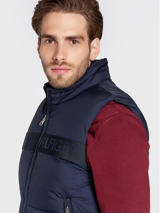 Tommy Hilfiger Tommy Hilfiger Prsluk High Loft MW0MW27680 Tamnoplava Regular Fit