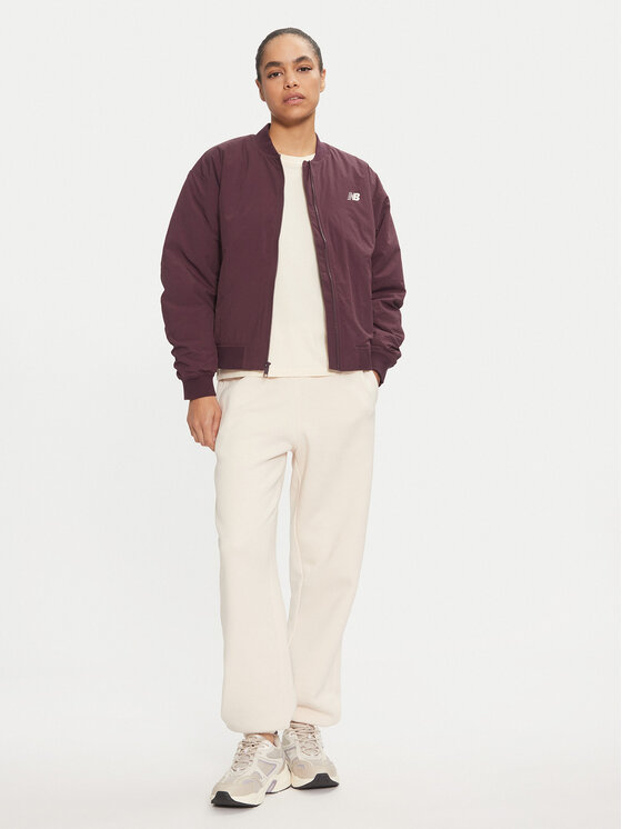 New Balance New Balance Kurtka bomber WJ43511 Brązowy Regular Fit