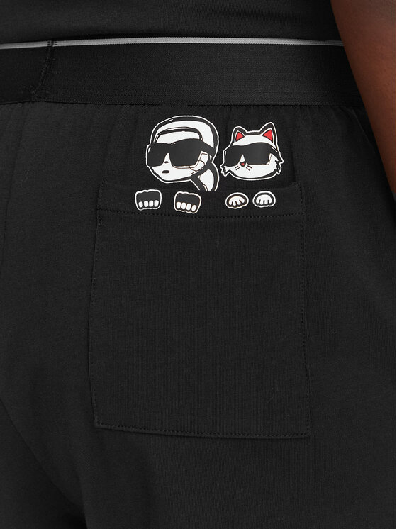 KARL LAGERFELD KARL LAGERFELD Pyžamo B2W45005 Černá Regular Fit