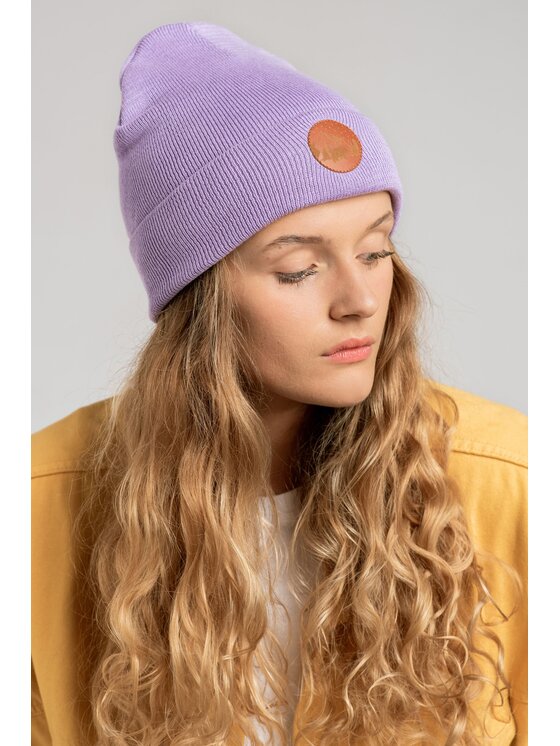 Kabak Kabak Czapka klasyczna beanie Fioletowy