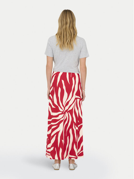 ONLY ONLY Maxi sukně Chigo Sakura 15366894 Červená Regular Fit