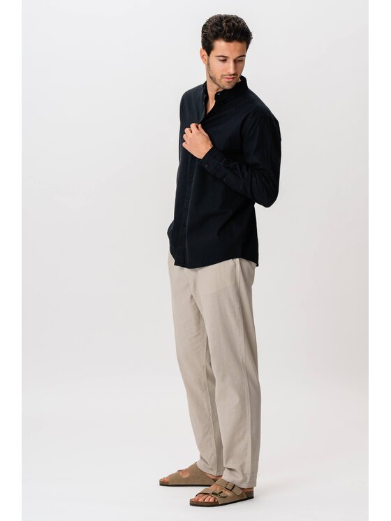 TeeShoppen TeeShoppen Koszula 'Basic Collection' Czarny Regular Fit