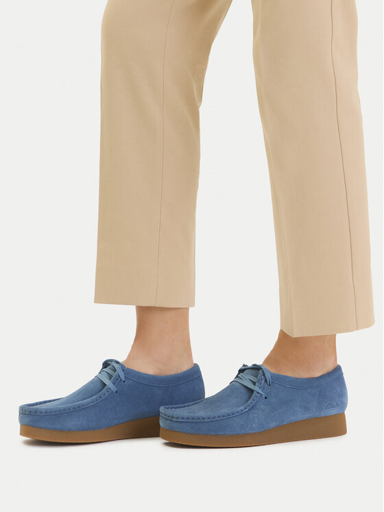 Clarks Clarks Półbuty WallabeeEVOSh 26181476 Niebieski
