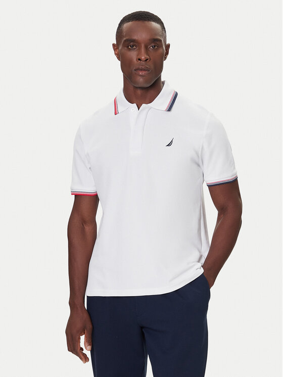 Nautica Nautica Polokošile Atabay N1S03424 Bílá Regular Fit