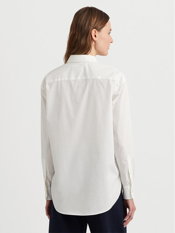 LAUREN RALPH LAUREN Lauren Ralph Lauren Риза 200932538001 Бял Straight Fit