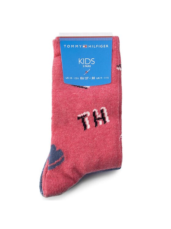 Tommy Hilfiger Tommy Hilfiger Комплект 2 чифта дълги чорапи детски 474005001 Син