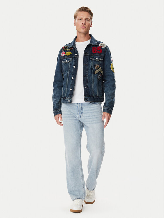 Tommy Jeans Tommy Jeans Kurtka jeansowa Ryan  DM0DM23488 Granatowy Regular Fit