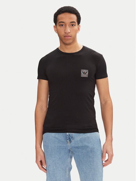 ARMANI UNDERWEAR Tシャツ 刺しゅうロゴ EM000375-AF10798-U0002 Emporio Armani Underwear T-shirt EM000375 AF10798 UC001 Nero