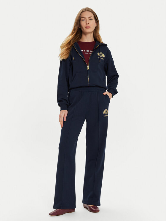 Tommy Hilfiger Tommy Hilfiger Džemperis Varsity WW0WW43850 Tamsiai mėlyna Regular Fit