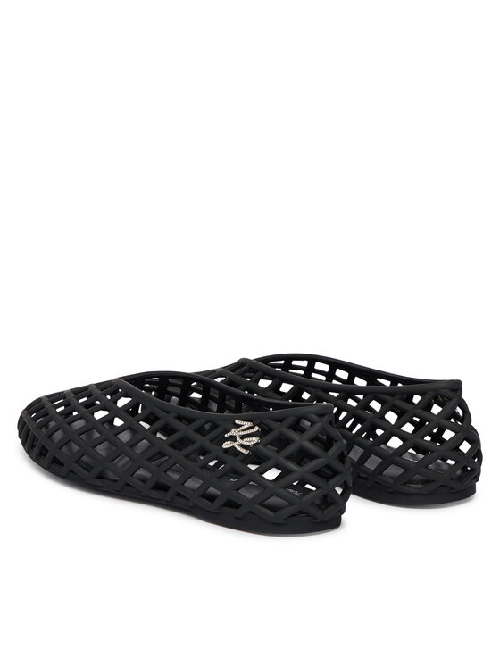 KARL LAGERFELD KARL LAGERFELD Balerina Jelly Ballet KL80036 Fekete