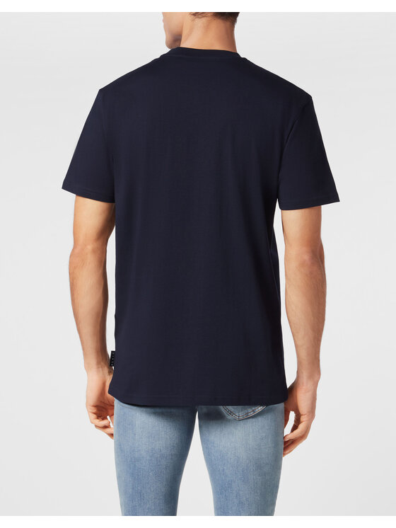 PHILIPP PLEIN PHILIPP PLEIN T-Shirt 22851 Granatowy Regular Fit