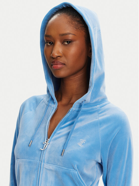 Juicy Couture Juicy Couture Mikina Madison JCWA122001 Modrá Slim Fit