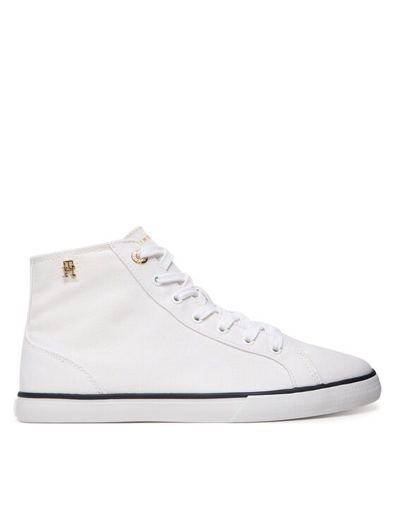 Tommy Hilfiger Tommy Hilfiger Scarpe da ginnastica Th Chic Low Profile Mid Cut FW0FW09356 Bianco