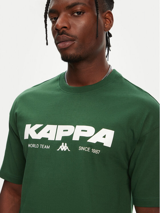 Kappa Kappa T-Shirt Nhisso 351S5MW Zielony Regular Fit