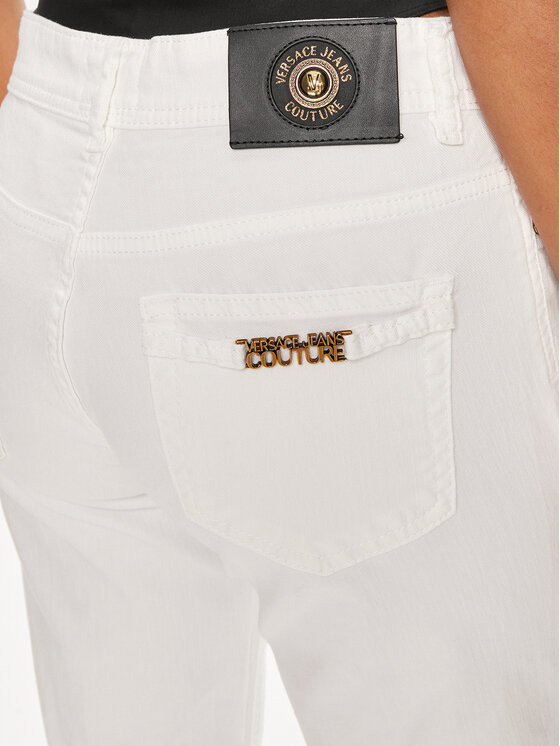 Versace Jeans Couture Versace Jeans Couture Jeansy 76HAB5K1 Biały Skinny Fit