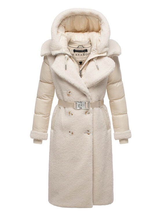 Navahoo Navahoo Kurtka zimowa Kuscheltraum Kremowy Regular Fit