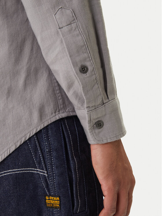G-Star Raw G-Star Raw Πουκάμισο Marine D24963-D454 Γκρι Slim Fit